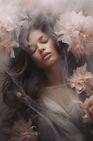 Vrouw met bloemen