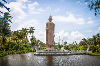 Boeddhabeeld te Sri Lanka.