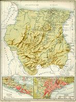 Suriname, kaart van 1914-1917