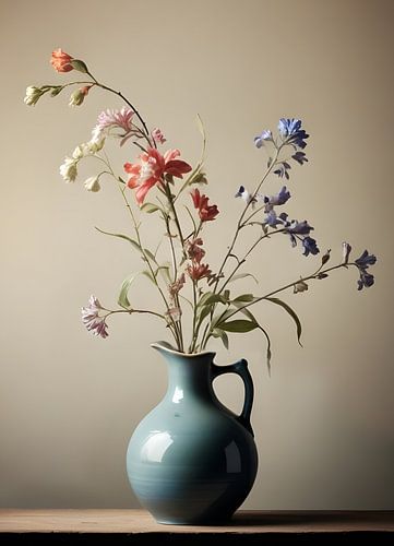 TW wonen - bloemen in vaas kunstwerk 03