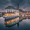 The Dijver at night by Joris Vanbillemont