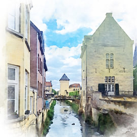 Valkenburg und die Geul, Süd-Limburg, Niederlande. von Danny de Klerk