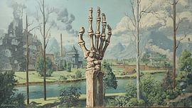 La colère du grand-père sur la terre stérile sur Aden Pink Studio