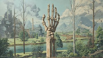 Der Zorn des Großvaters auf unfruchtbarer Erde von Aden Pink Studio