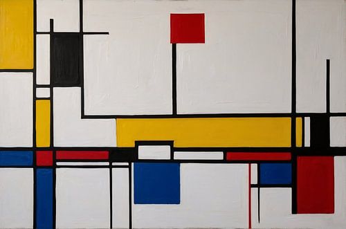 Piet Mondriaan stijl abstract