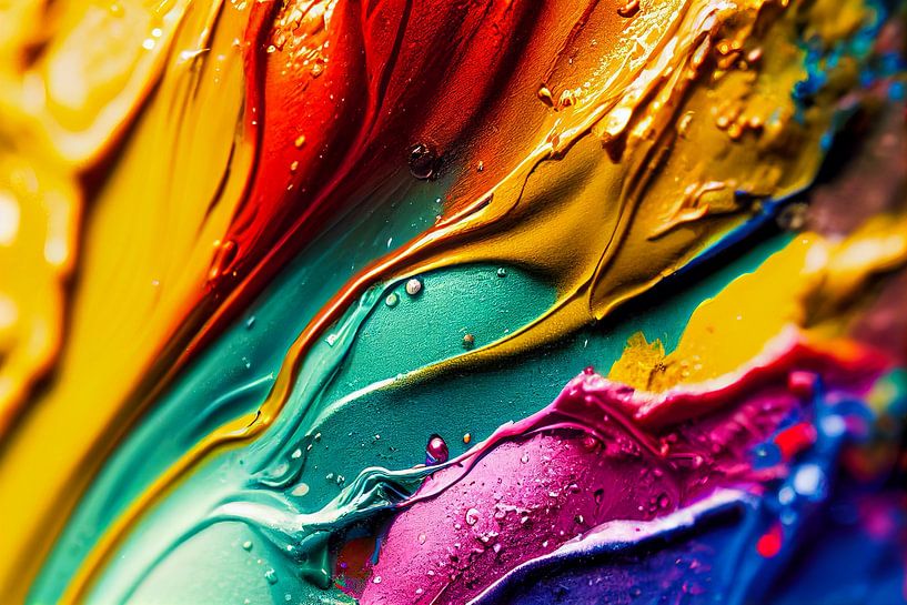 Wassertropfen Malfarbe, Art Illustration von Animaflora PicsStock