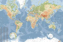 World Map CLASSIC style (2025 update) by MAPOM by Geoatlas