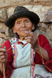 Boliviaanse vrouw van Marieke Funke