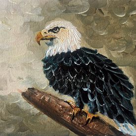 Zeearend schilderij van Krista Kitsz Art