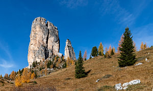 Cinque Torri in den Dolomiten, Italien
