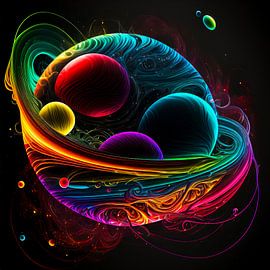 Sphères abstraites 13 sur Peet de Rouw