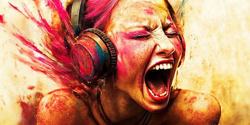 Sonic Burst - Dynamische explosie van geluid en kleur