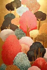 Farbenfroher Wald von Blumen Studio