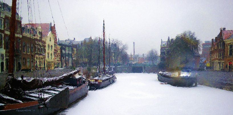Kolksluis Delfshaven von Frans Jonker
