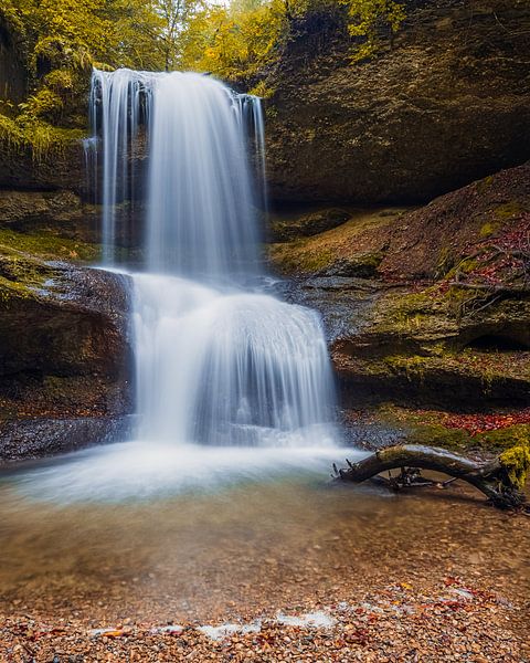 Hasenreuter waterfall, Scheidegg, Allgäu, Bavaria, Germany by Henk Meijer Photography