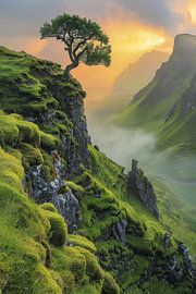 A Lonely Tree Above the Valley