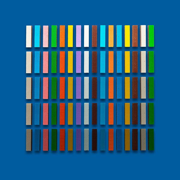 Minimalistische und farbenfrohe Collagekunst -4 von STUDIO MINIMAL ART