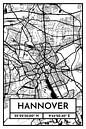 Hannover - Stadsplattegrondontwerp Stadsplattegrond (Retro) van ViaMapia thumbnail