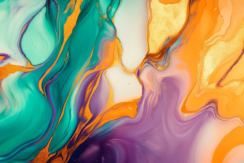 A riot of colours - dancing sounds by Poster Art Shop