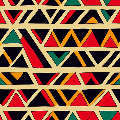 Abstract Navajo Aztec patroon #XIV