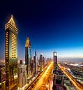 Goud en blauw in Dubai van Rene Siebring thumbnail
