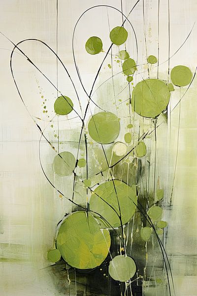 Abstract groen van Bert Nijholt