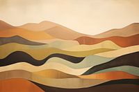 Abstract heuvel landschap #4