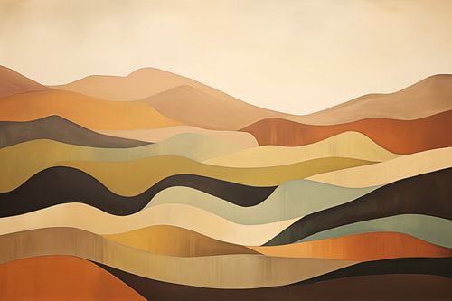 Abstract heuvel landschap #4