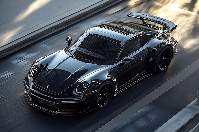 Black Porsche 911 GT 3 by PixelPrestige