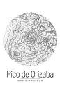 Pico de Orizaba | Landkarte Topografie (Minimal) von ViaMapia Miniaturansicht