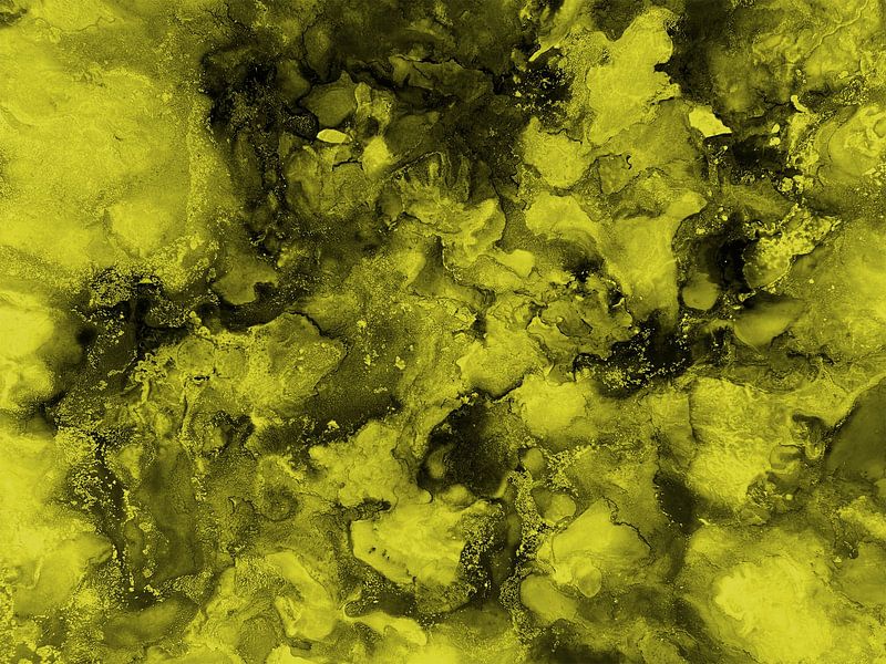 Green miracle in yellow green by KW Malerei