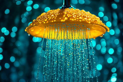 Paraplu met watervaleffect