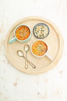 Pepper lentil soup