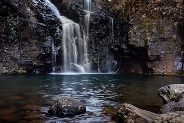 Versteckter Wasserfall auf Madeira von Melissa Peltenburg