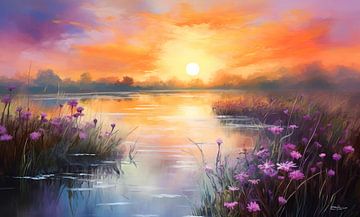 paysage en couleurs douces sur Gelissen Artworks