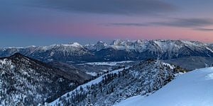 Abendstimmung über dem Karwendelgebirge