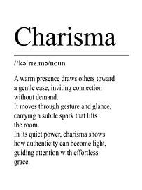 Charisma Definition – Weiß von WordsThatInspire