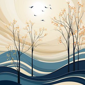 Abstrakte Landschaft