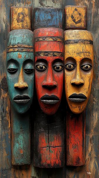Afrikanische Kunst - Afrikanische Kunst von Gelissen Artworks