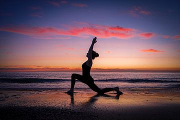 yoga op het strand