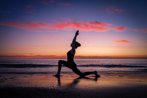 yoga op het strand