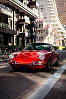 Classic red Porsche 911