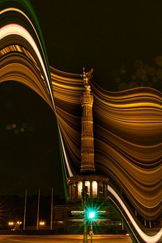 Abstrakte Siegessäule Berlin | Fine Art Fotografie | Langzeitbelichtung | Moderne Wandkunst