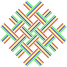 No Crossing | Open | S=4 | Color=4 | RGBY | Center=Green von Gerhard Haberern
