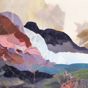 Abstrakte Landschaft in Farbe