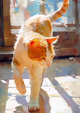 Cat Walking by MIROKKU