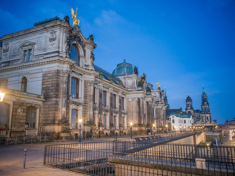 Dresden - Brühl's Terrace at the Blue Hour by t.ART