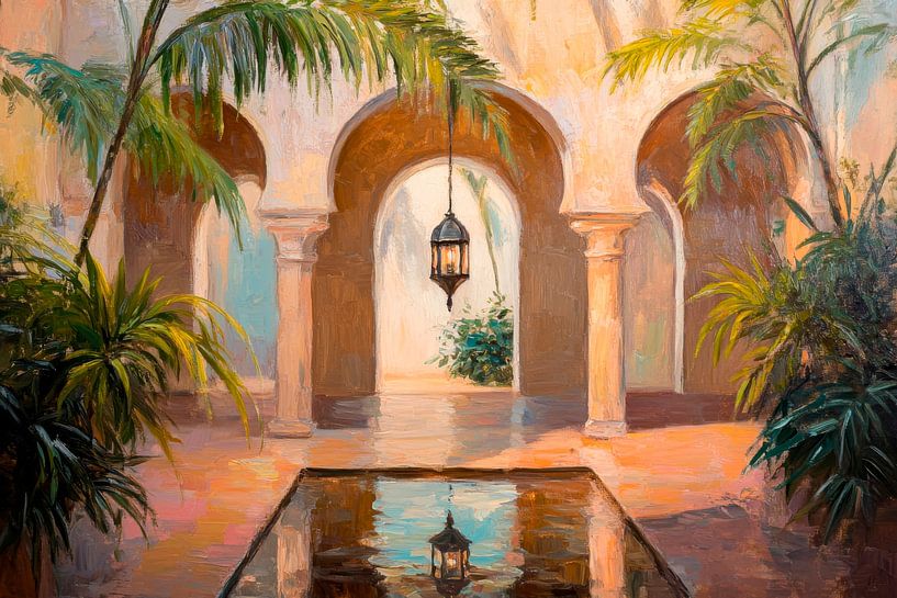 Cour intérieure orientale par Poster Art Shop