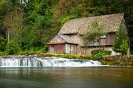 Wasserfall mit Mühle, Rastoke, Kroatien von Max Nicolai Miniaturansicht