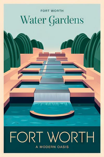 Fort Worth van Poster Art Shop